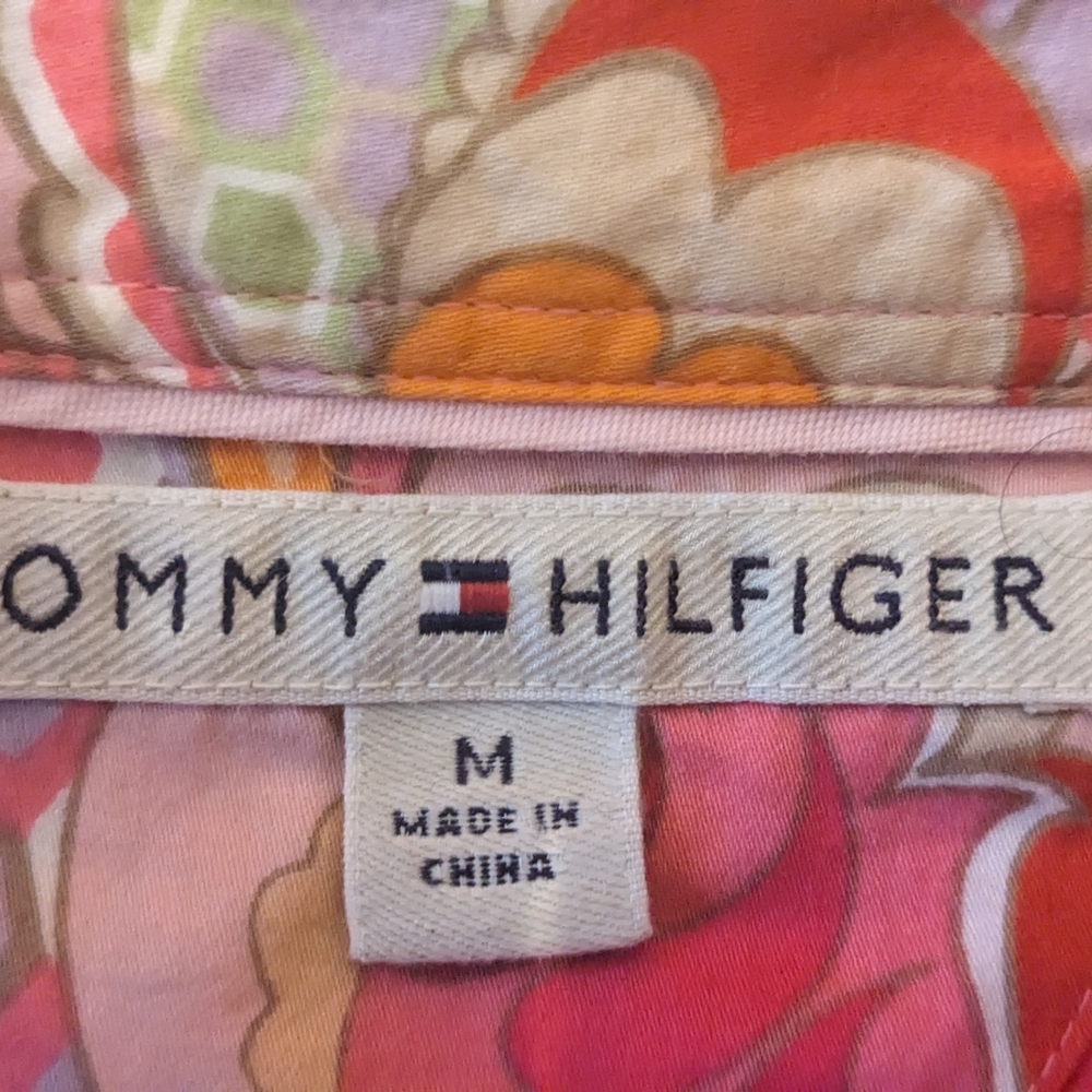Tommy Hilfiger Floral Button Down Blouse- Size M